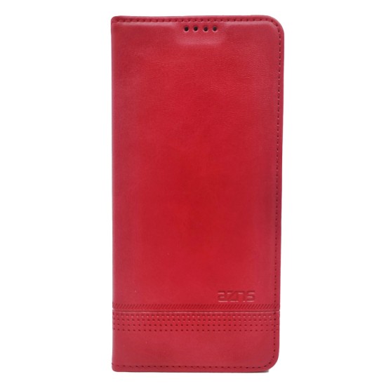 LEATHER FLIP COVER WITH INTERNAL POCKET AND CARD HOLDER FOR SAMSUNG M33 RED. LEATHER FLIP COVER WITH INTERNAL POCKET AND CARD HOLDER FOR SAMSUNG M33 RED.